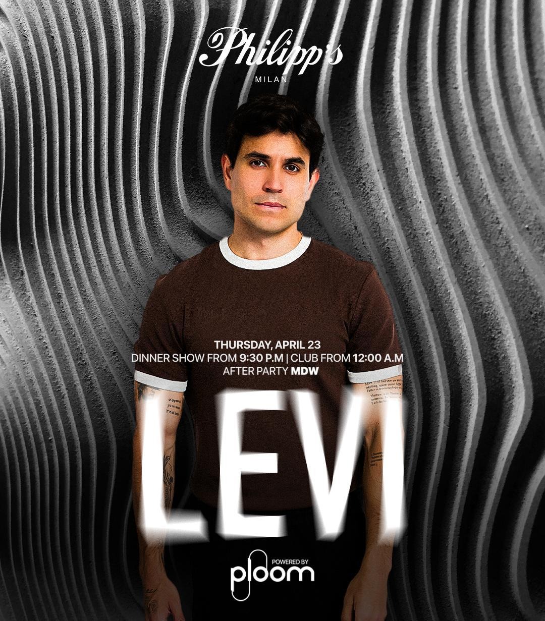 DJ Levi Neufeld Philipp Plein Milan Design Week April 2026